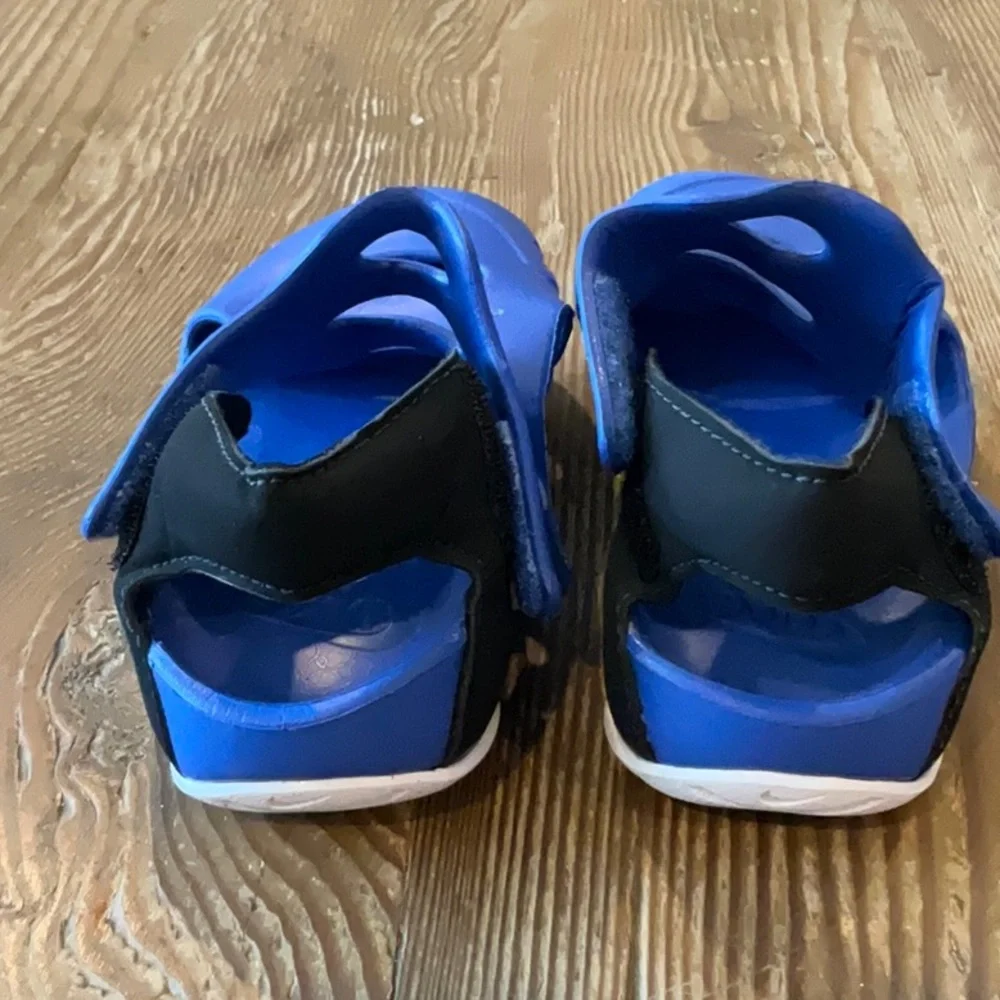 Nike Kids Blue Slip-On Water Shoes with White Swoosh size 11c
